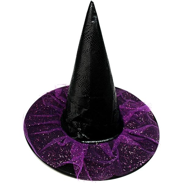 Amazon.com: Seasons Stars SSDecor Halloween Velvet Witch Hat